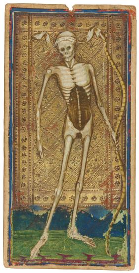 Death Tarot Card - Visconti-Sforza Piermont Morgan Library