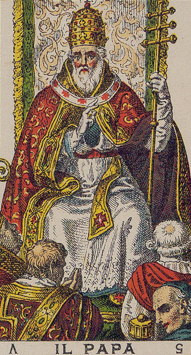 Il Papa The Pope Ancient Italian Tarot Card