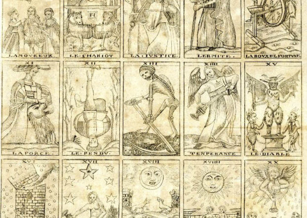 Le Fol Brietkofs Urspring der Spielkarten 1784 C de Gebelin- Full Size