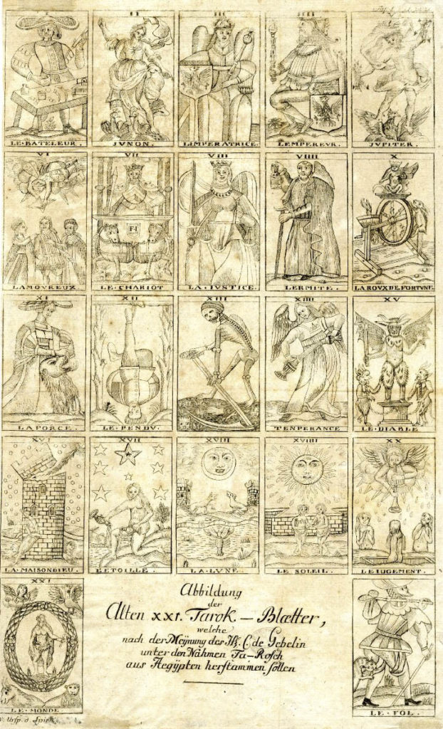Le Fol Brietkofs Urspring der Spielkarten 1784 C de Gebelin- Full Size