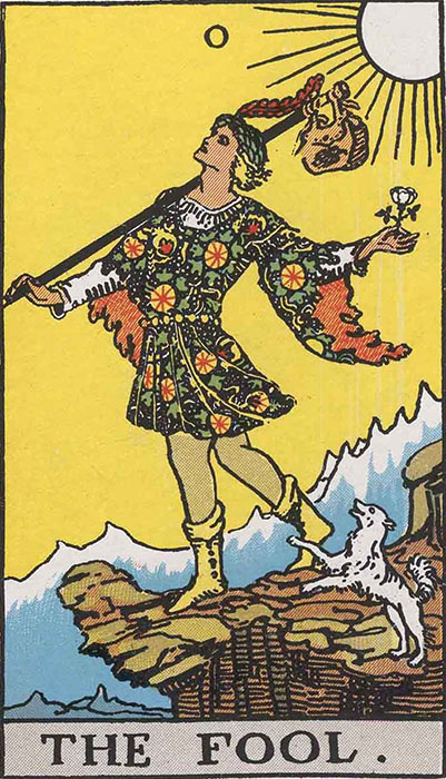 The Fool Tarot Card Rider Waite Smith