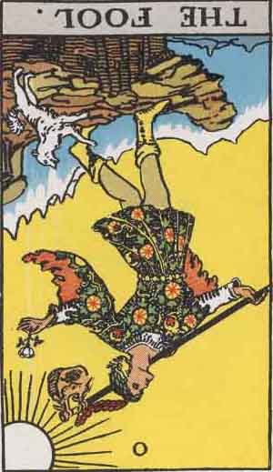 The Fool Tarot Card Reversed Meanings