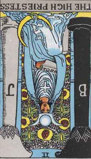 The High Priestess Tarot Card Reversed Meanings