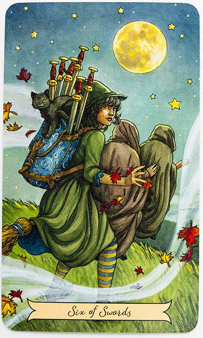 Everyday Witch Tarot Review Six of Swords