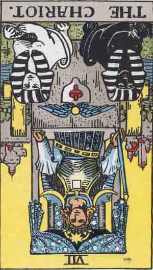 The Chariot Reversed Tarot Card Meanings
