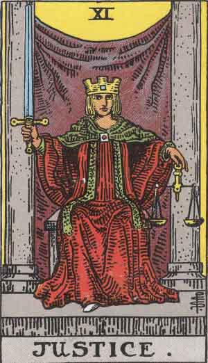 Justice Tarot Card Meanings