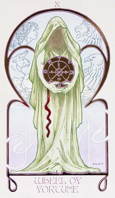 Ethereal Visions Tarot Wheel of Fortune Card Meaning