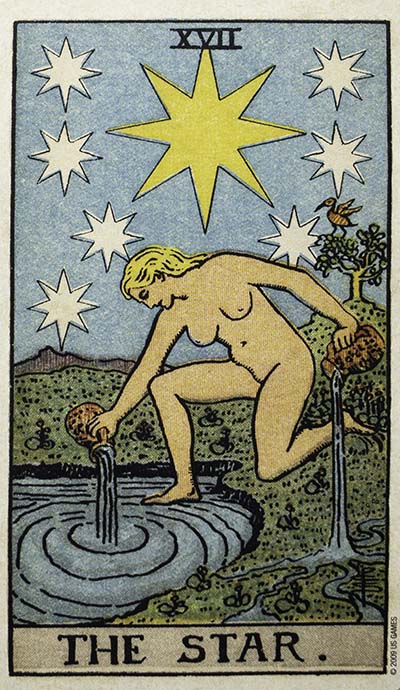 The Star Tarot Card Meaning - Pamela Colman Smith Commemorative
