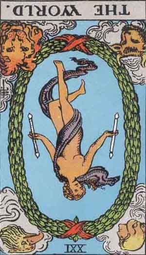 The World Reversed Tarot Card Meanings