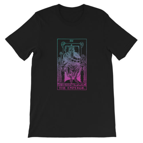 The Emperor Tarot Card Pastel Aesthetic T-shirt Black