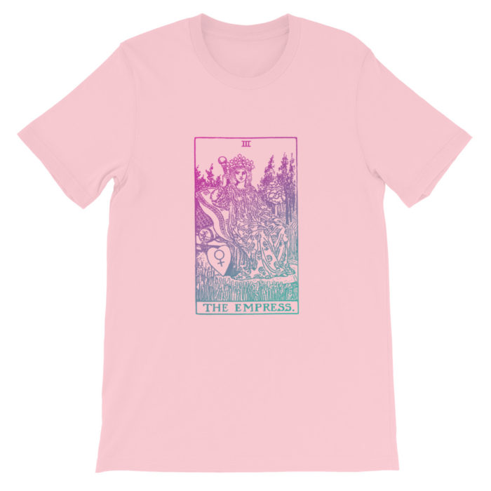 The Empress Tarot Card Pastel Aesthetic T-shirt Pink