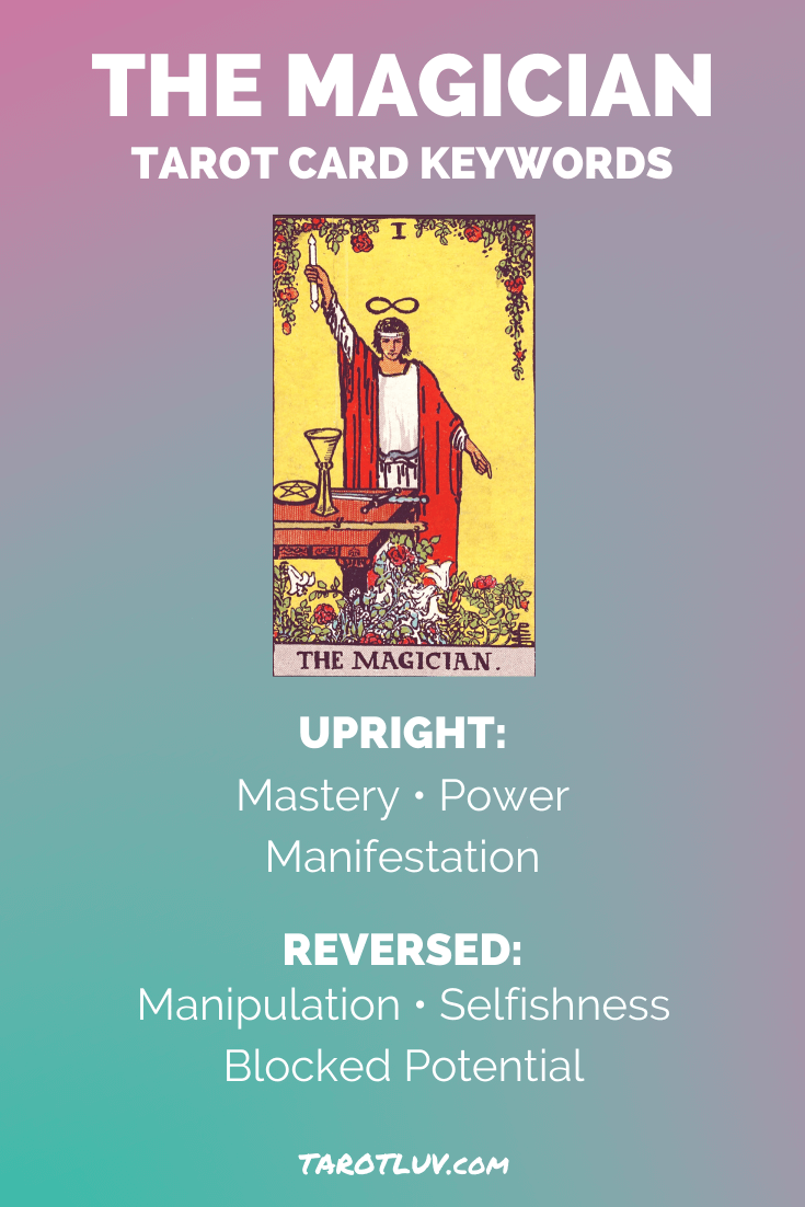 The Magician Tarot Card Keywords - Upright and Reversed